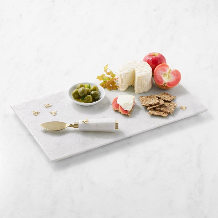 Marble Honeycomb Rectangular Cheese Board | Williams-Sonoma