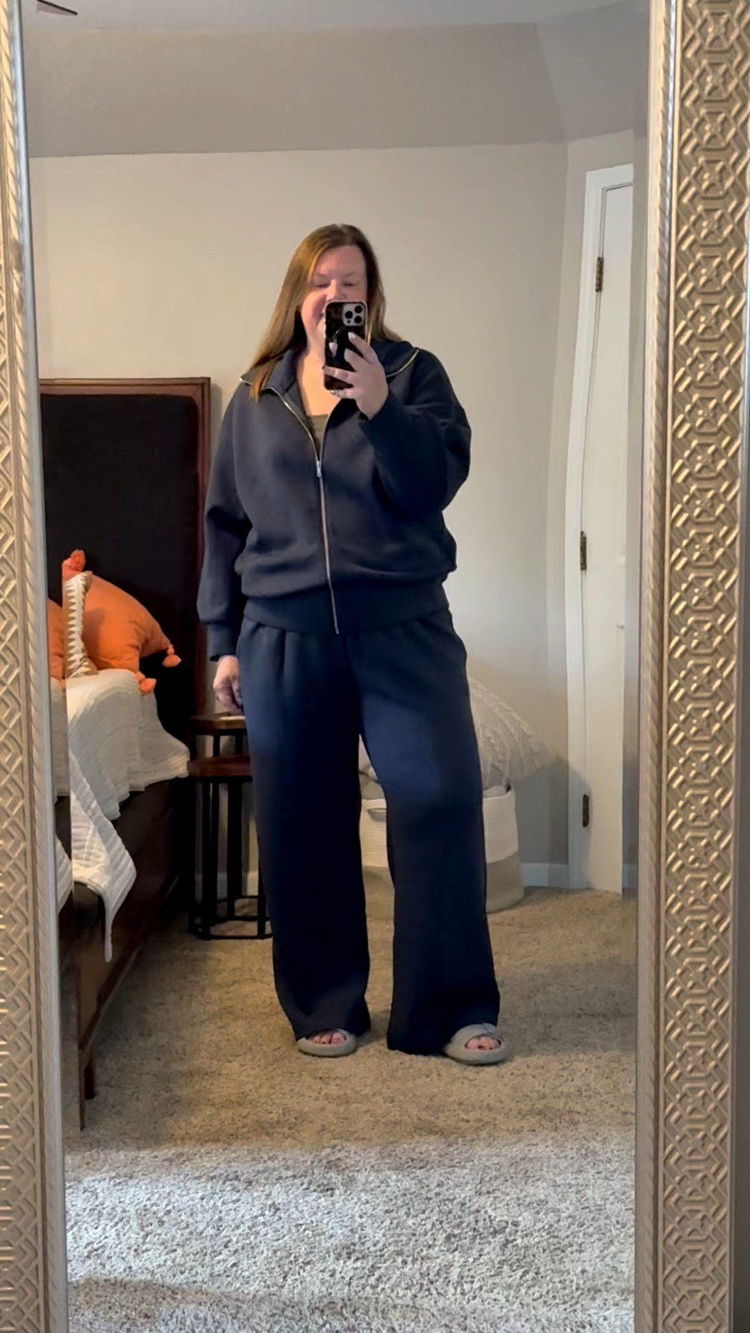 Matching loungewear. Wearing xl in the pants and I size up in the top to an xxl  

#LTKSaleAlert #LTKOver40 #LTKMidsize