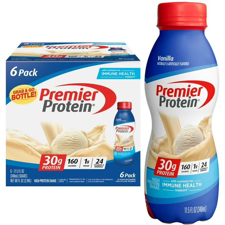 Premier Protein Shake, Vanilla, 30g Protein, 11.5 Fl Oz, 6 Ct | Walmart (US)