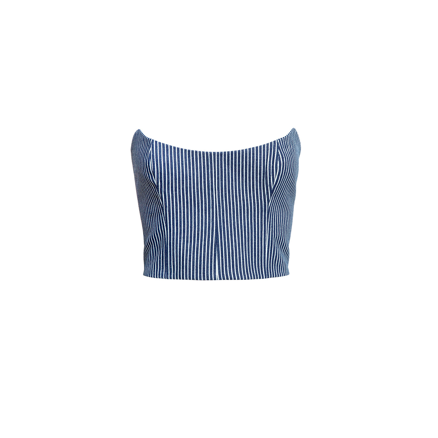Denim Affair Stripe Corset | Wolf & Badger