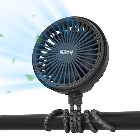 Nuby 3-Speed Stroller Fan with Adjustable Legs - Stroller Accessories - Summer Travel Essentials ... | Amazon (US)