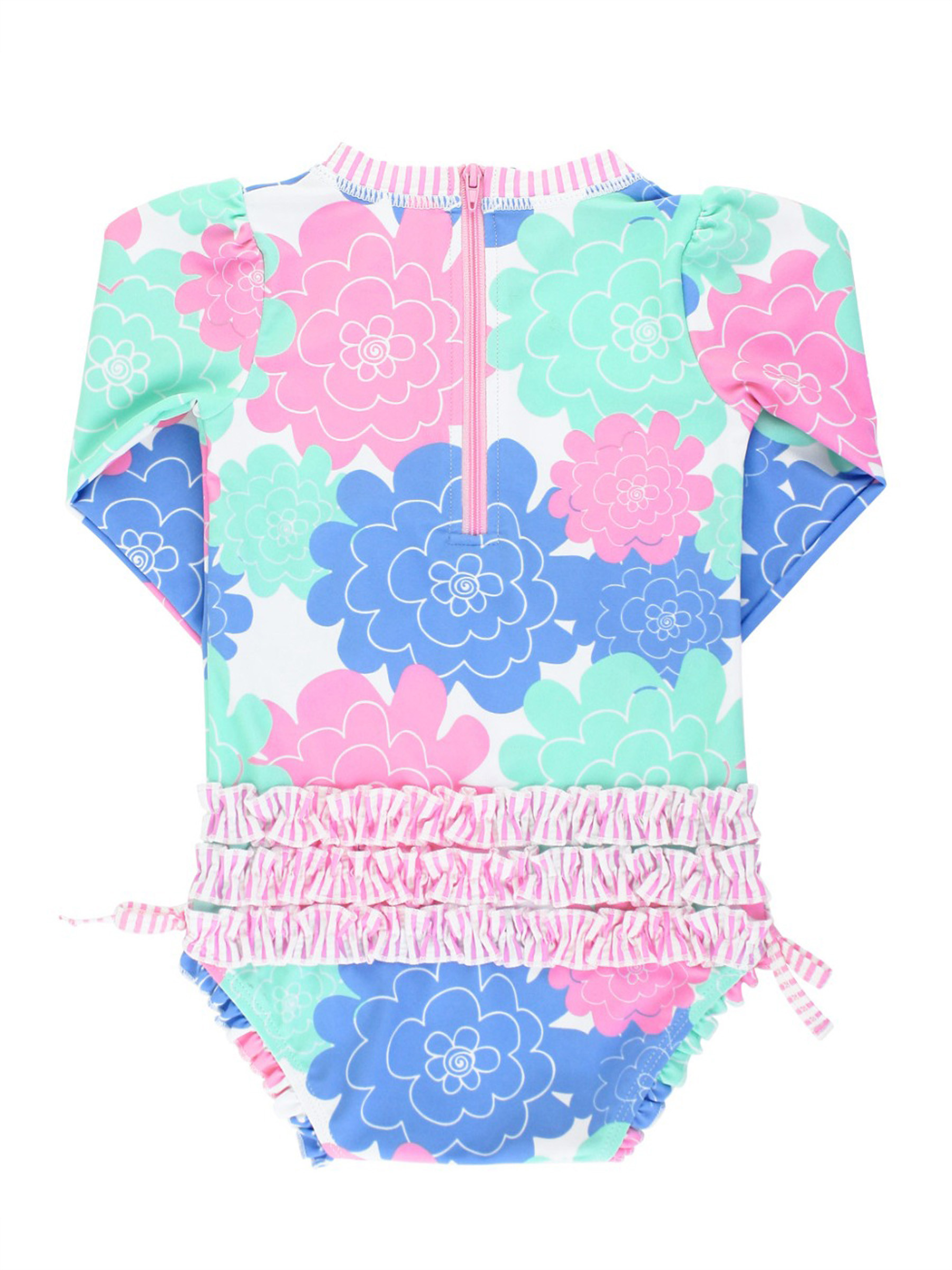 Long Sleeve One Piece Rash Guard | RuffleButts / RuggedButts