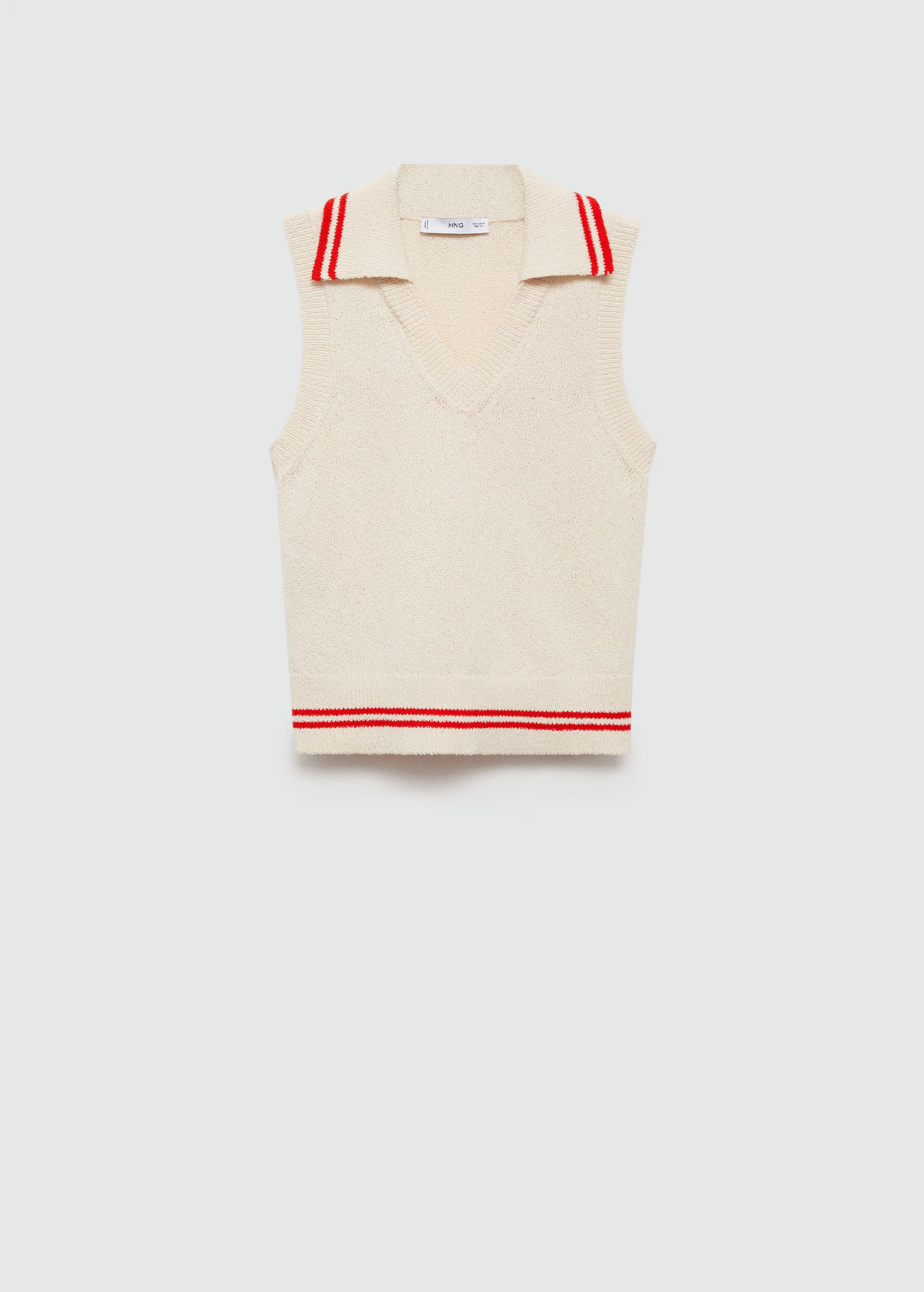 Striped knitted vest | MANGO (US)