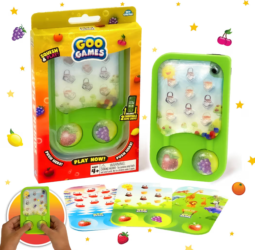GooGames, Hand-Held Water Games with Floating Treasures, Sensory Fidget Game Adventures, Non-Toxi... | Amazon (US)