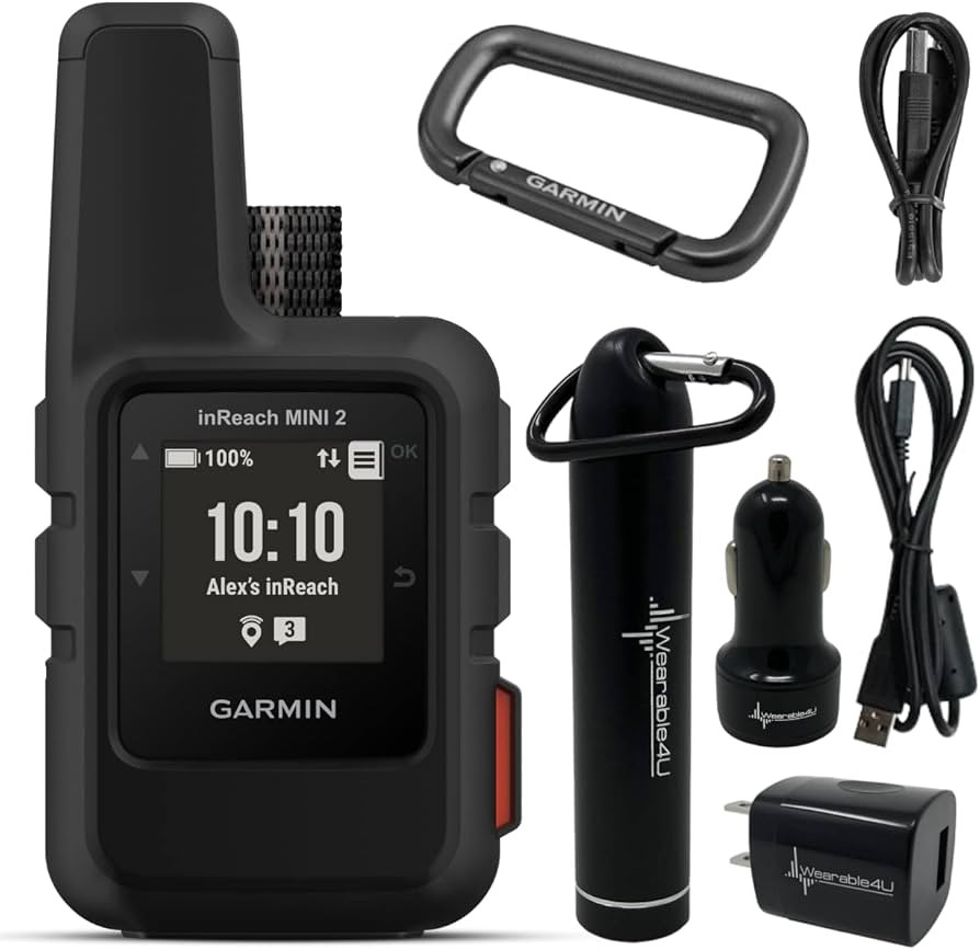 Wearable4U - Garmin inReach Mini 2 Satellite Communicator (Black) with Power Pack Bundle | Amazon (US)