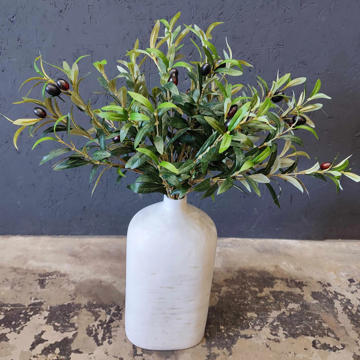 28" Faux Olive Tree Branch (Set Of 5) | Wayfair North America