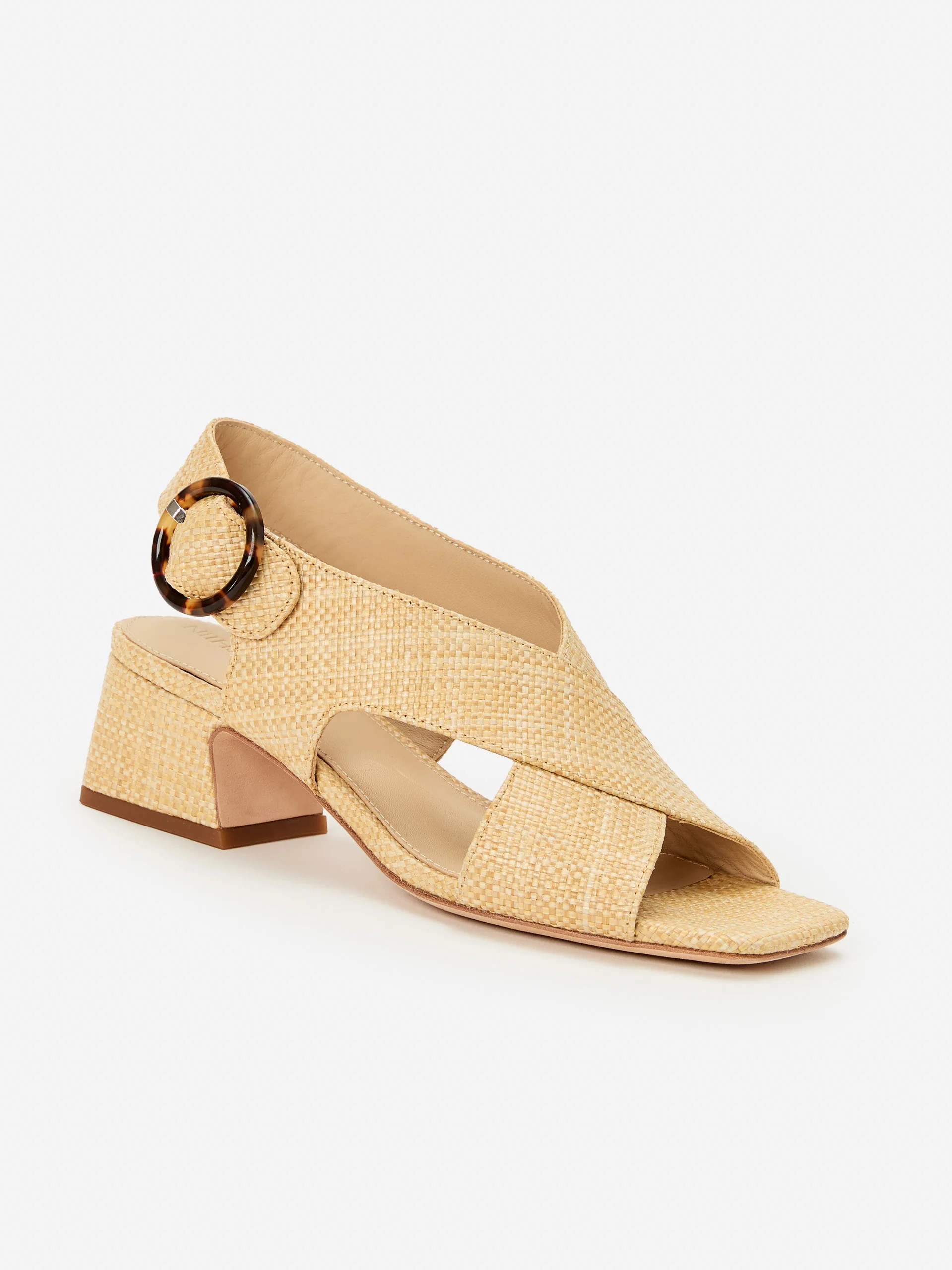 Beachwood Solid Jessamine Grasscloth Heels | Women's Shoes  | J.McLaughlin | J.McLaughlin