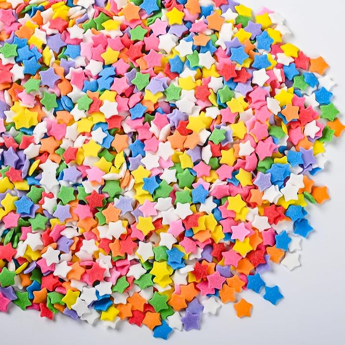 Bayep Star Sprinkles for Cake Decorating Rainbow Sprinkles for Ice Cream, Cookies, Baking, Cupcak... | Amazon (US)
