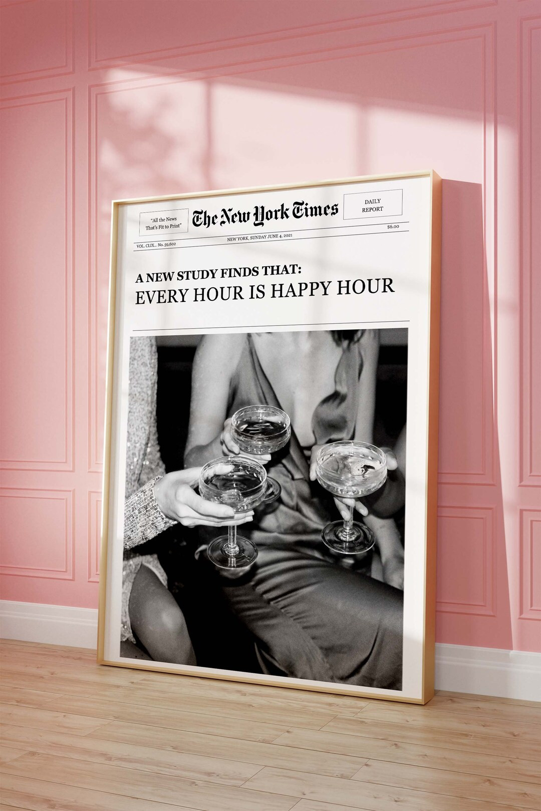 Every Hour is Happy Hour-digital Download-wall Art - Etsy | Etsy (US)