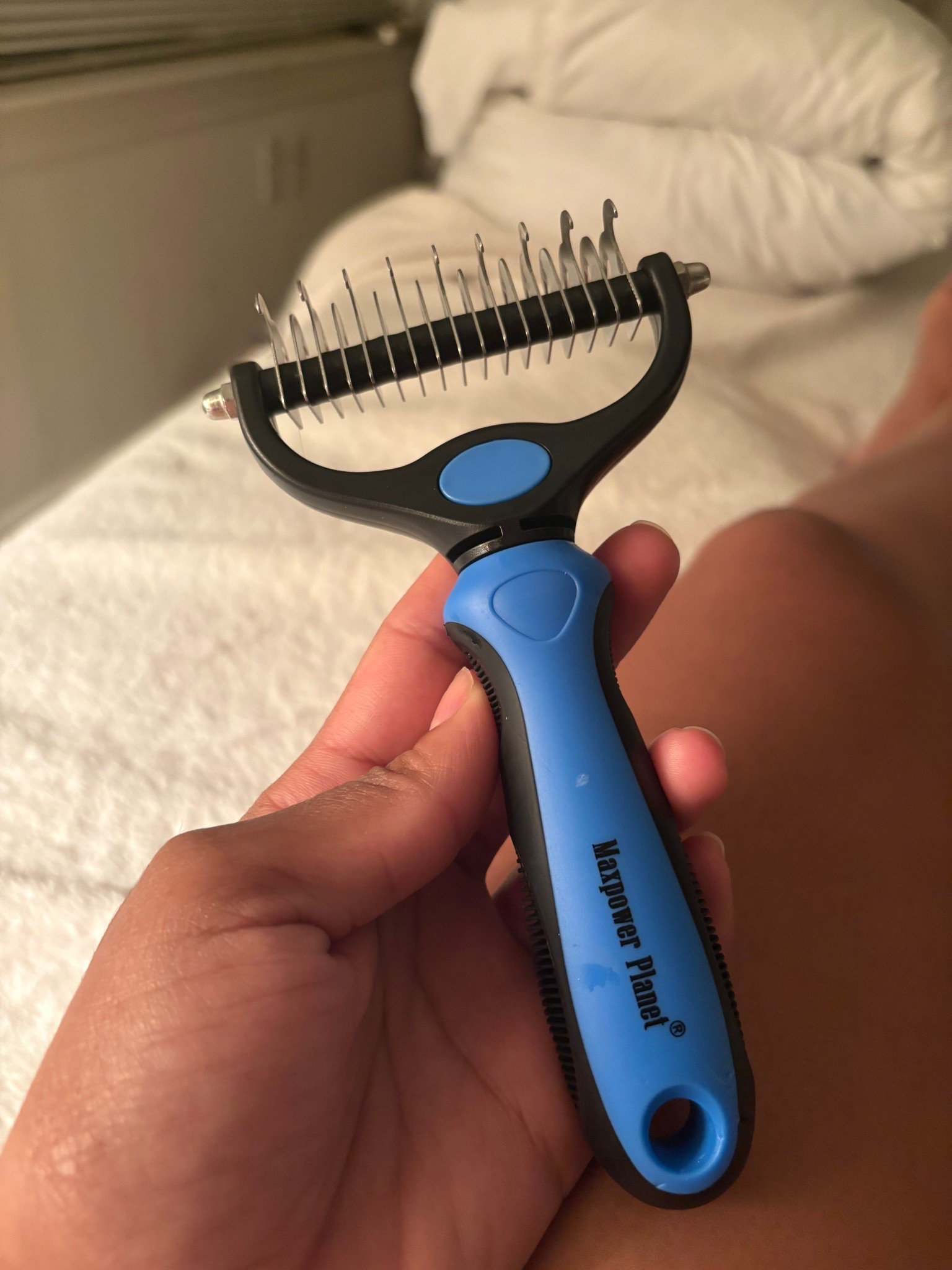 If you have a dog whose hair gets matted easily, this is a game changer! I bought this on Amazon for Cooked and it de-matted her hair quickly! Highly recommend.

#LTKFindsUnder50 #LTKFamily #LTKPets