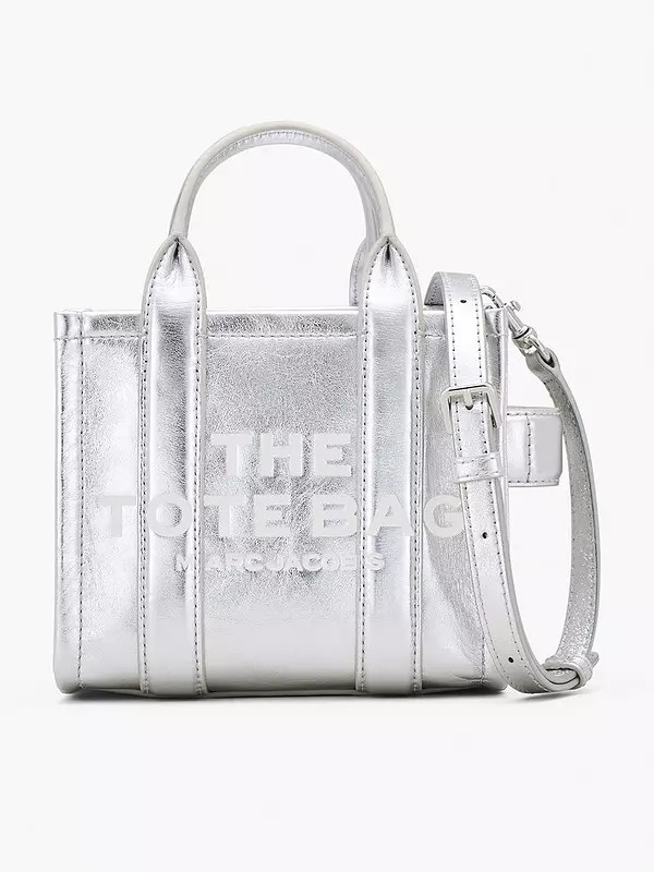 MARC JACOBS The Crossbody Tote - Metallic Silver | Very (UK)