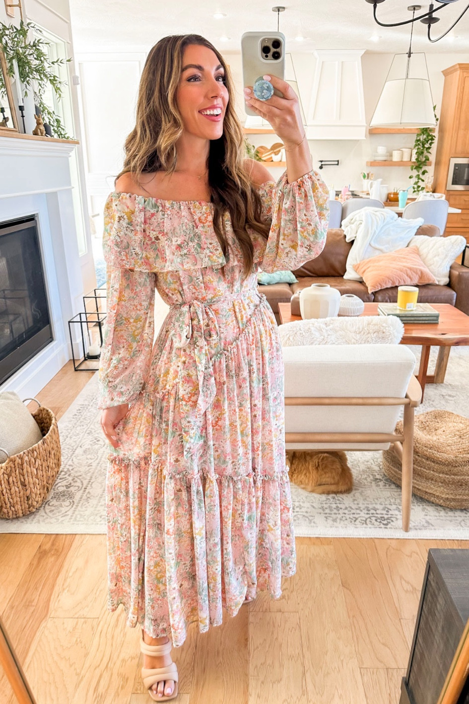 #weddingguest #floraldress 
This dress is over $50 off right now! I’m wearing XS and fits oversized!

#LTKFind #LTKsalealert #LTKwedding