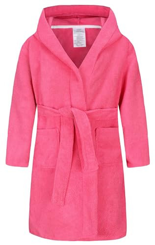 FunnyPaja Kids Soft Towel Hooded Robe Cotton Bathrobe for Boys 5-16 Years Rose 13-14 Years | Amazon (US)