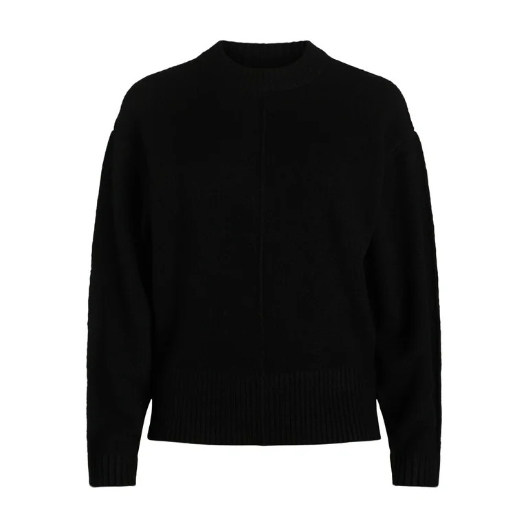 Scoop Women’s Reverse Seam Crewneck Sweater, Lightweight, Sizes XS-XXL | Walmart (US)