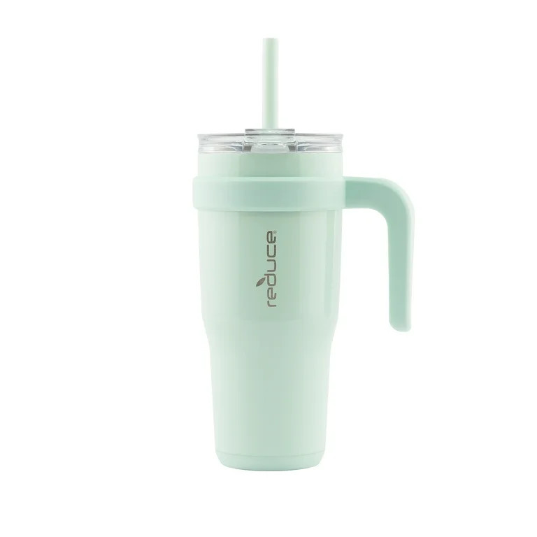 Reduce Cold1 Tumbler. Straw, Lid & Handle. Insulated Stainless Steel 24oz, Sea Glass | Walmart (US)