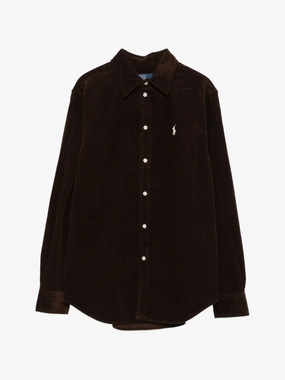 corduroy embroidered-logo shirt | Farfetch Global