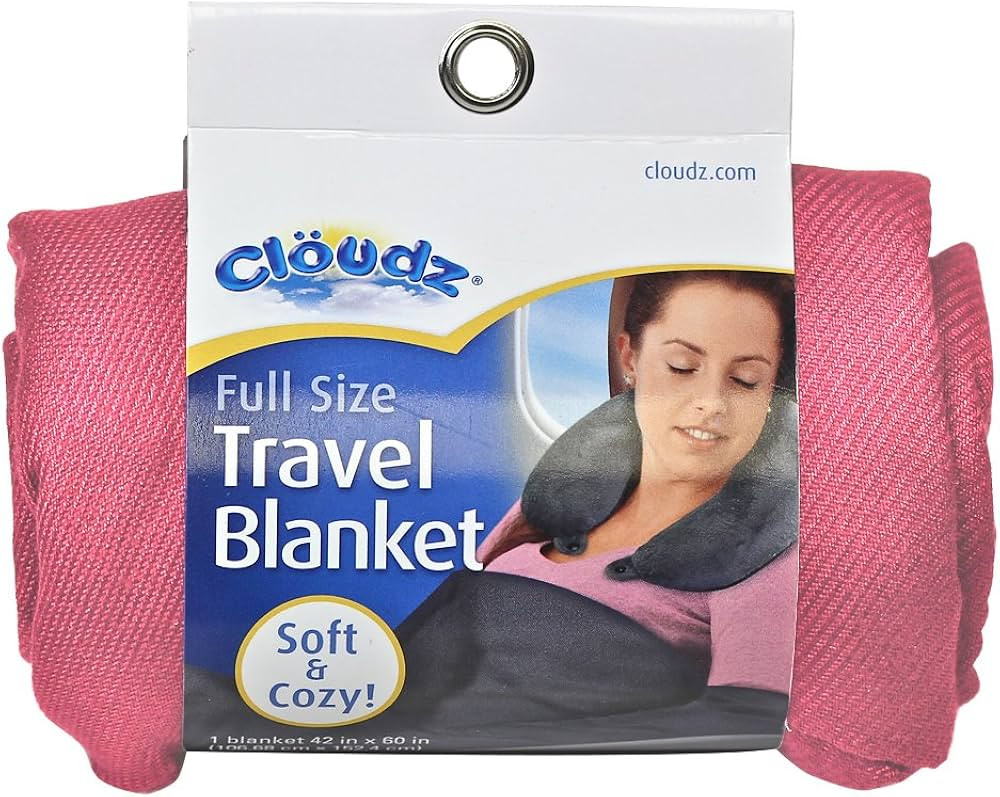 Cloudz Cozy Compact Airplane Travel Blanket for Your Flight, Car, Camping, Home or Comforting War... | Amazon (US)