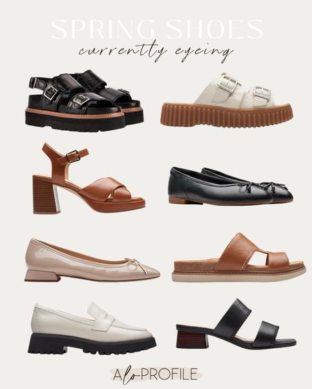 Spring Shoes I'm Currently Eyeing // Clark's, Clark's shoes, spring shoes, spring style, spring trends, spring sandals, spring shoe trends, neutral shoes, spring fashion
