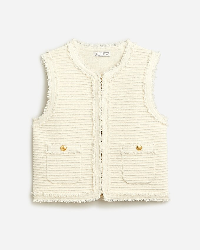 Textured vest in fine bouclé | J. Crew US