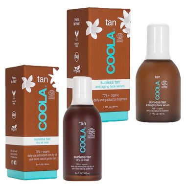 COOLA Sunless Tan Face Serum & Dry Oil Body Mist Bundle | Well.ca