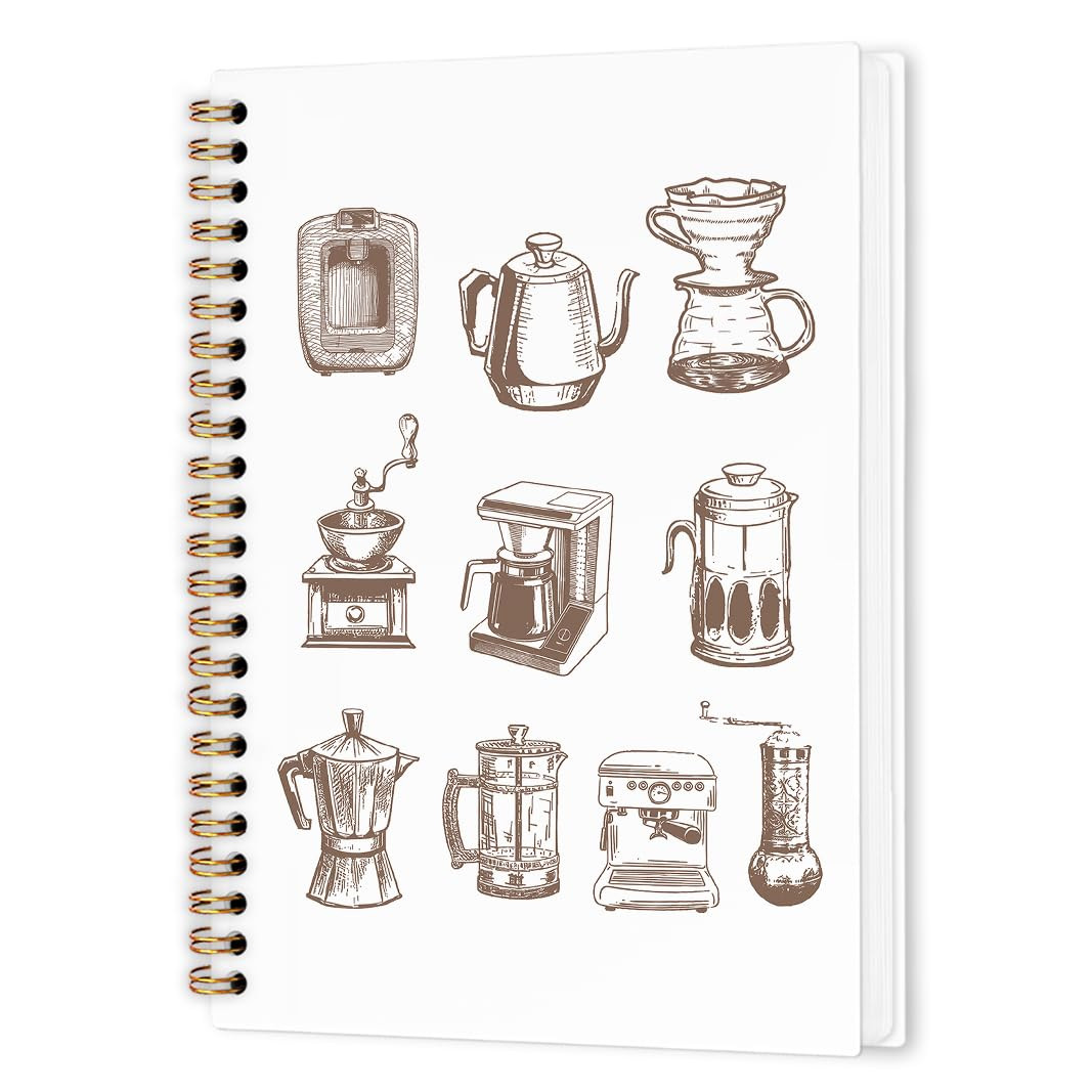 Vintage Coffee Spiral Notebook, Coffees Themed Journal Notebook, Coffee Lovers Gifts Journaling N... | Amazon (US)