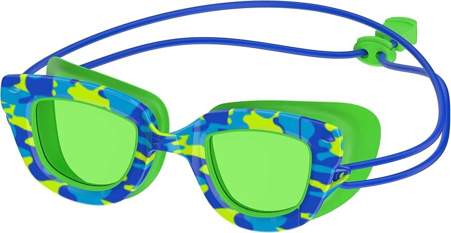 Speedo Unisex Child Swim Goggles Sunny G Ages 3-8 - Speedo Blue Camo/Jello Green, One Size | Amazon (CA)