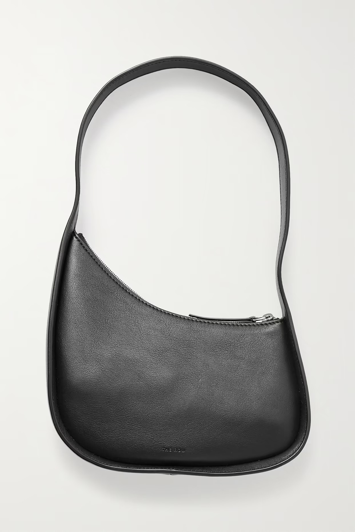The Row - Half Moon Leather Shoulder Bag - Black | NET-A-PORTER (US)