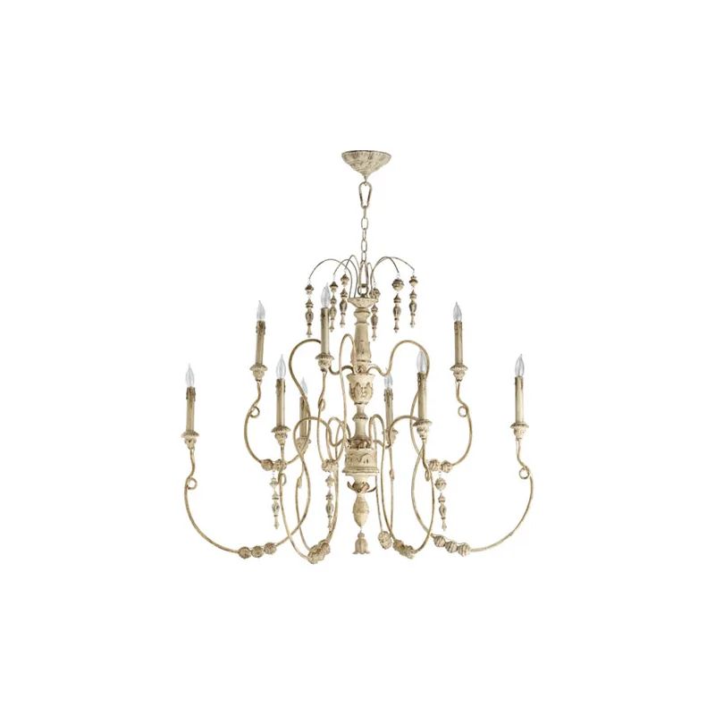 Quorum International 6206-9 Salento 9 Light 41" Wide 2 Tier Chandelier Persian White Indoor Lighting | Build.com, Inc.