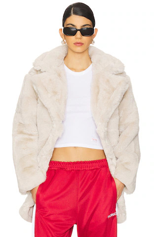 Steve Madden Snow Coat in Beige from Revolve.com | Revolve Clothing (Global)