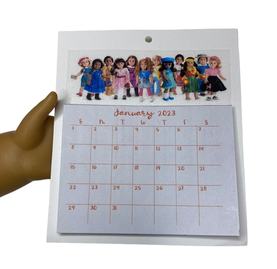 1:3 Scale 2023 Monthly Doll Calendar for 18 Doll 14.5 Doll - Etsy | Etsy (US)