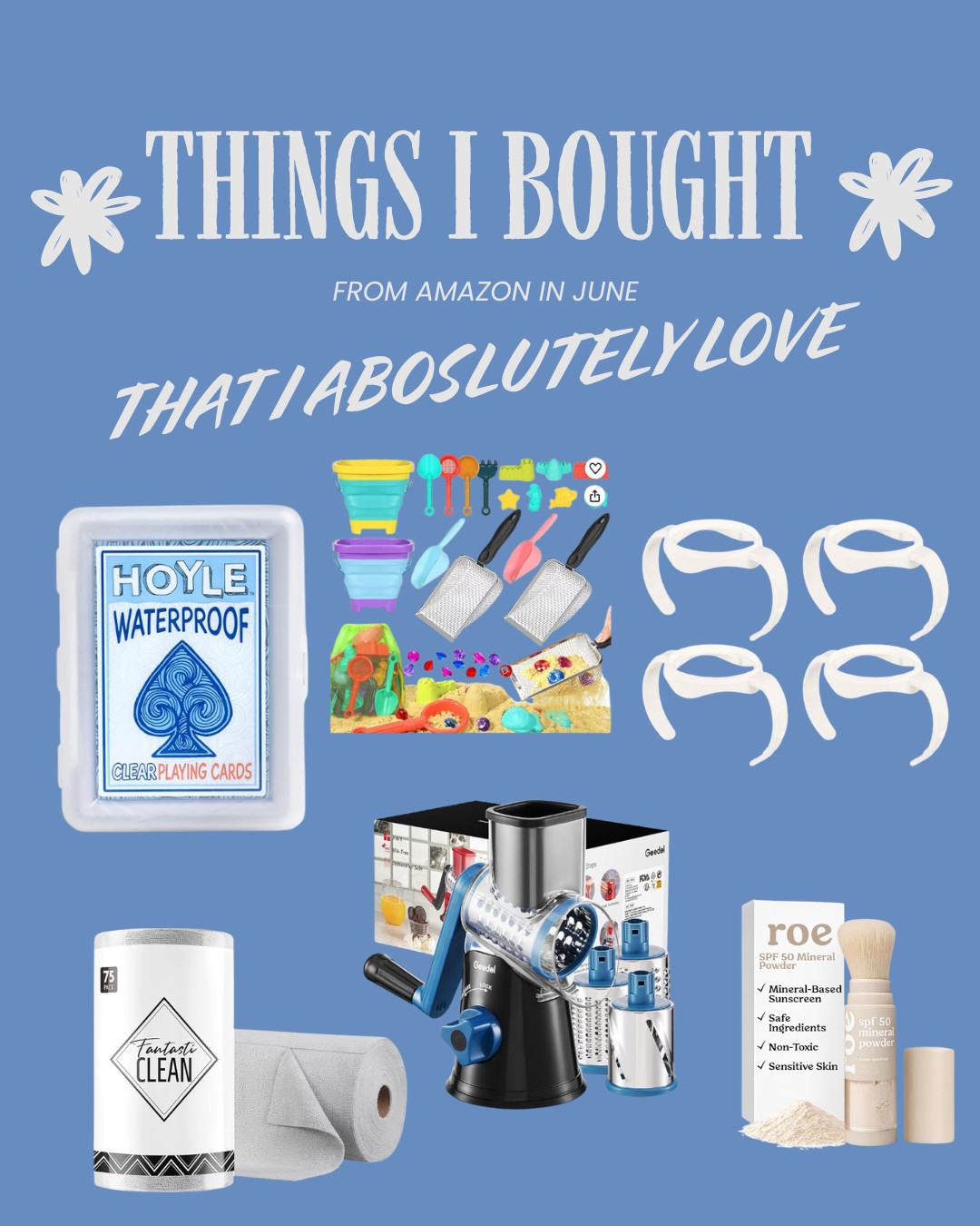 Things I bought on Amazon in June that actually lived up to the hype 🤍✨ These are the random finds I've been reaching for nonstop—from practical everyday essentials to fun little upgrades. Everything is linked in my LTK if you've been influenced too. 😉

#AmazonFinds #LTKHome #LTKStyle #AmazonFavorites #WorthTheBuy 

 #LTKdayinmylife #LTKmomlife #LTKBaby