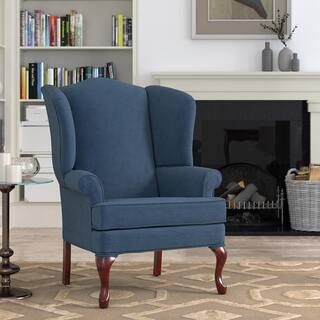 Crawford Sky Wing Back Chair | The Home Depot