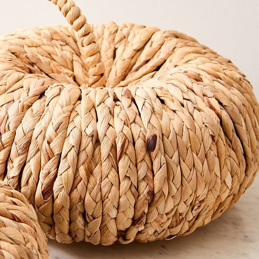 Natural Woven Pumpkins | West Elm (US)