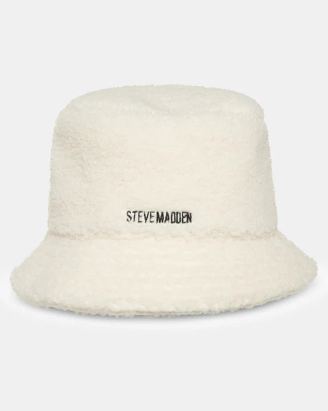 SOLID SHERPA BUCKET HAT WHITE | Steve Madden (US)