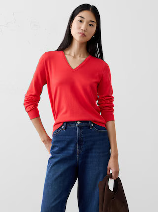 Forever V-Neck Sweater | Banana Republic Factory