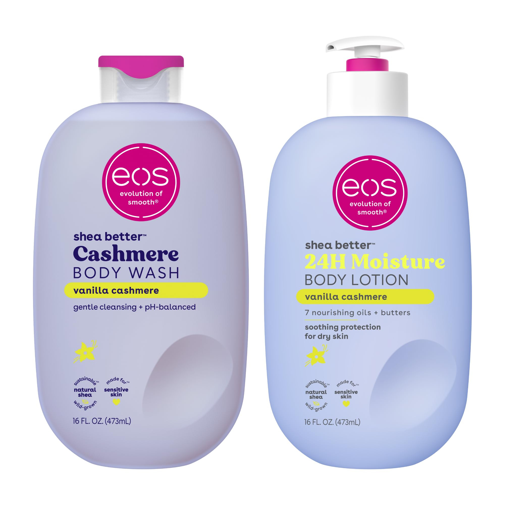 eos Shea Better Body Lotion+ Body Wash, Vanilla Cashmere | Amazon (US)