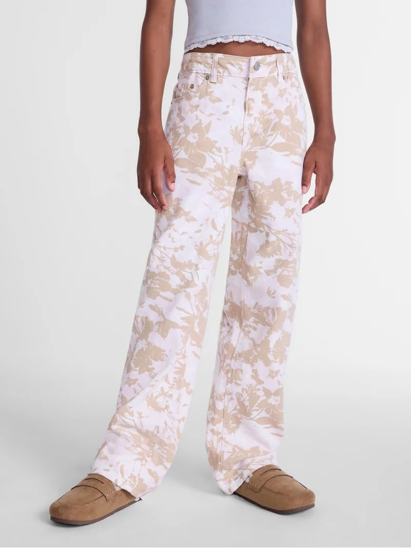 Weekend Academy Girls Baggy Straight Pant, Sizes 4-18 | Walmart (US)