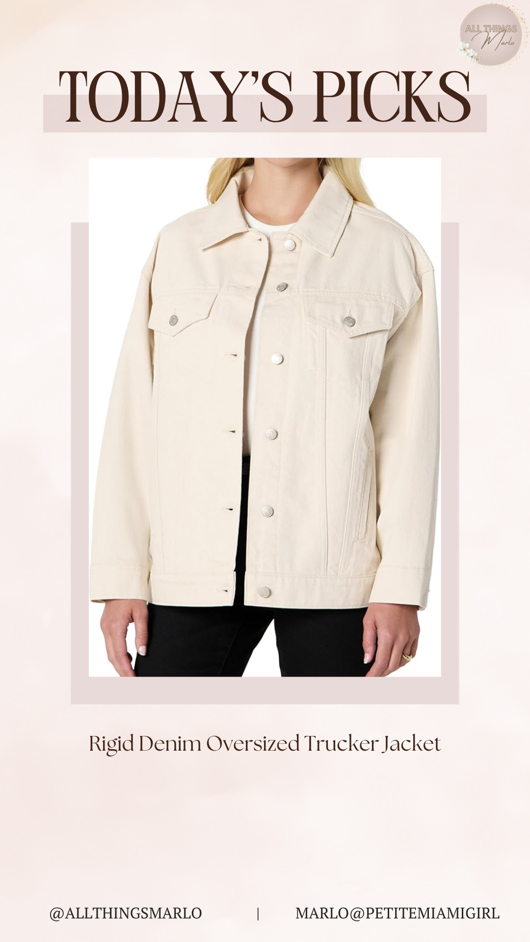 Rigid Denim Oversized Trucker Jacket 

 #LTKHoliday #LTKSeasonal #LTKOver40