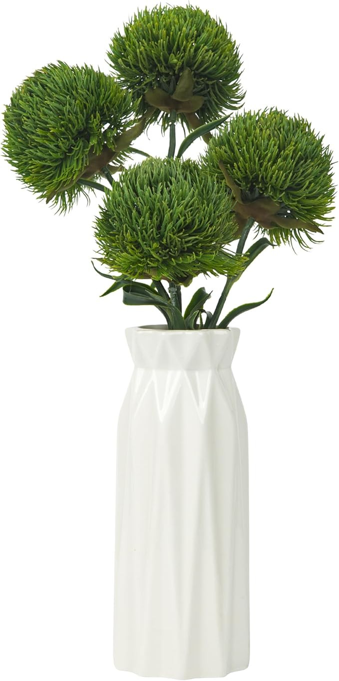 DuHouse 4Pcs Fake Dianthus Artificial Greenery Stem Realistic Green Tricks for Home Kitchen Weddi... | Amazon (US)