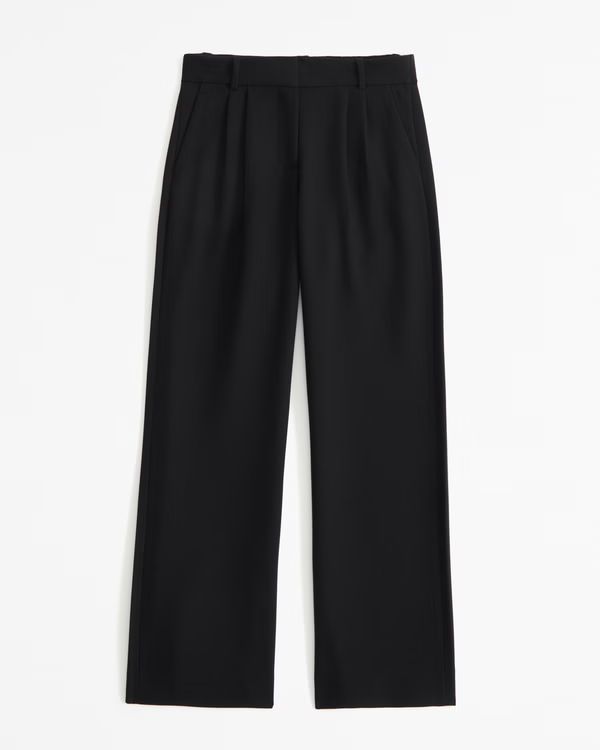 A&F Sloane Low Rise Tailored Wide Leg Pant | Abercrombie & Fitch (US)