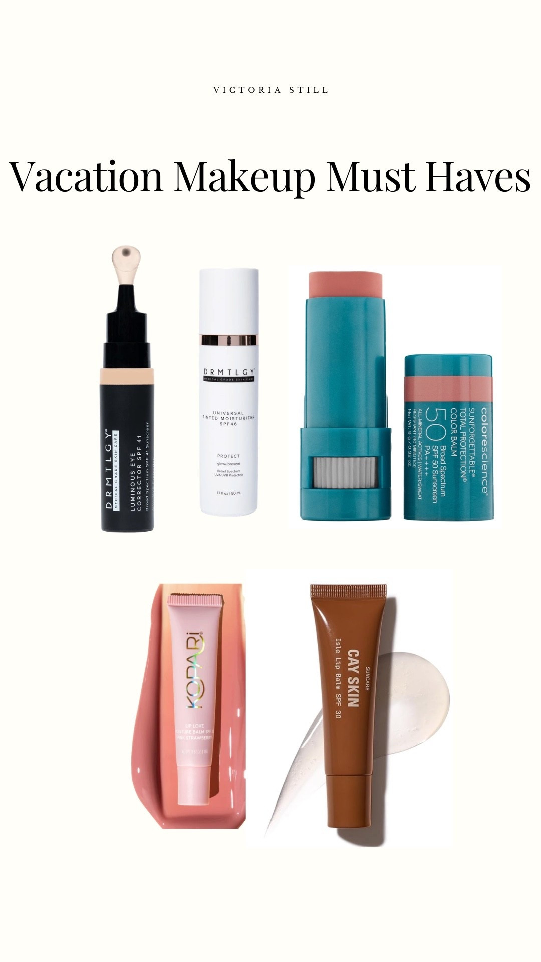 Vacation makeup should survive humidity and long days. Lightweight coverage, built-in SPF, and
glow without heaviness. Keywords: vacation makeup routine, tinted moisturizer with SPF, glowy
skin over 35.

#LTKTravel #LTKOver40 #LTKBeauty