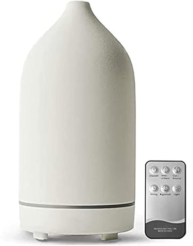 Stone Diffuser, Ceramic Essential Oil Diffuser, Humidifier 160ml Ultrasonic Oil Diffuser for Aram... | Amazon (US)