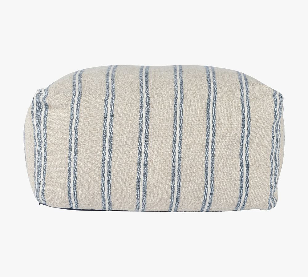 Carmencita Striped Pouf | Pottery Barn (US)