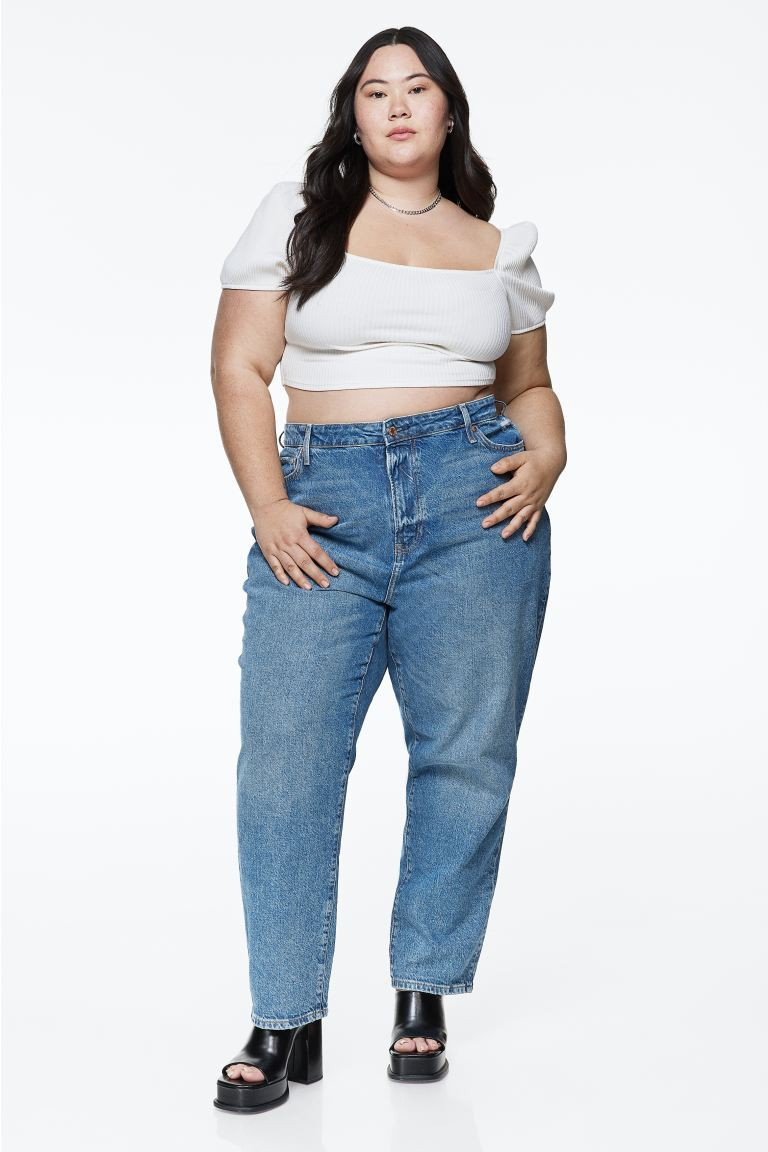 Curvy Fit Mom Ultra High Ankle Jeans | H&M (US + CA)
