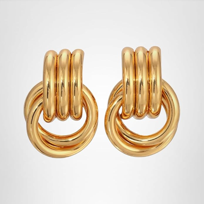 Heaven Mayhem Mini Knot Earrings – Sculptural Twisted Design – Lightweight | Amazon (US)
