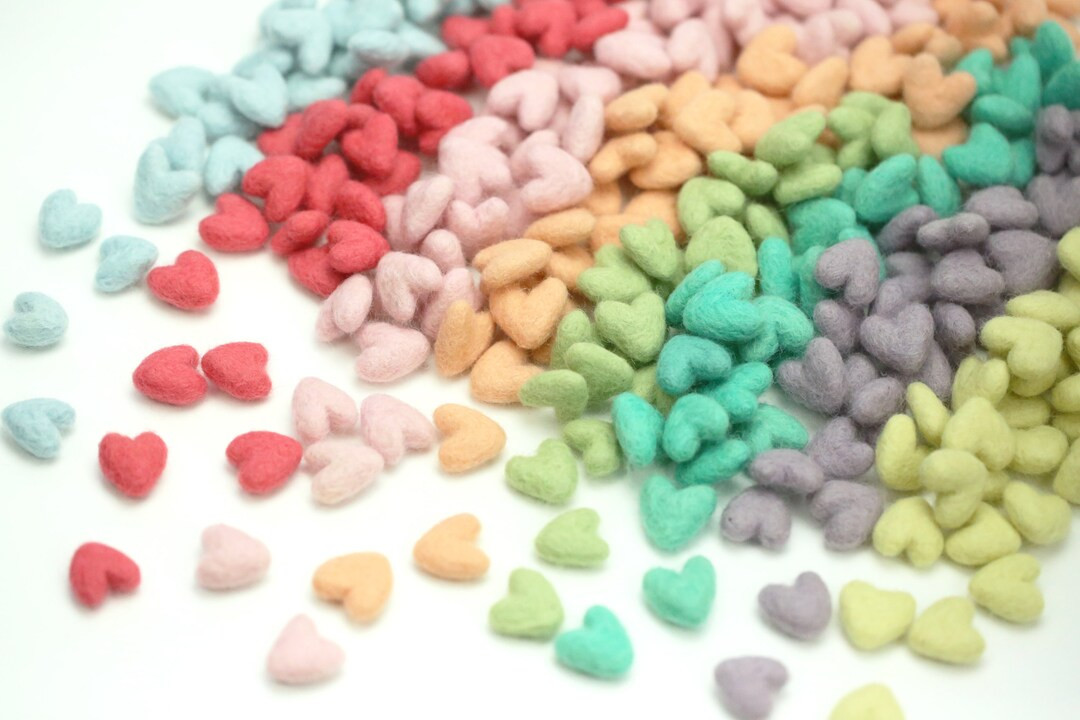 Mini Felt Hearts | 2 Cm Felt Hearts | Mini Wool Felt Valentine Hearts || Wool Felt Hearts || Tiny... | Etsy (US)
