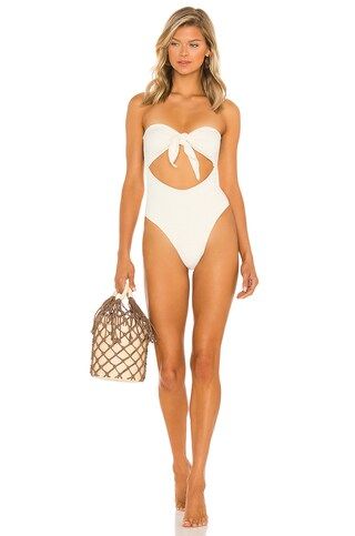 Lovers and Friends Maira One Piece in Cream from Revolve.com | Revolve Clothing (Global)