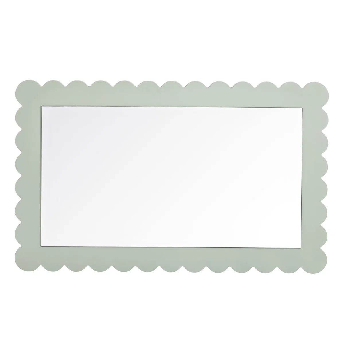Modway Emmeline Scalloped Rectangle Wall Mirror | Wayfair | Wayfair North America