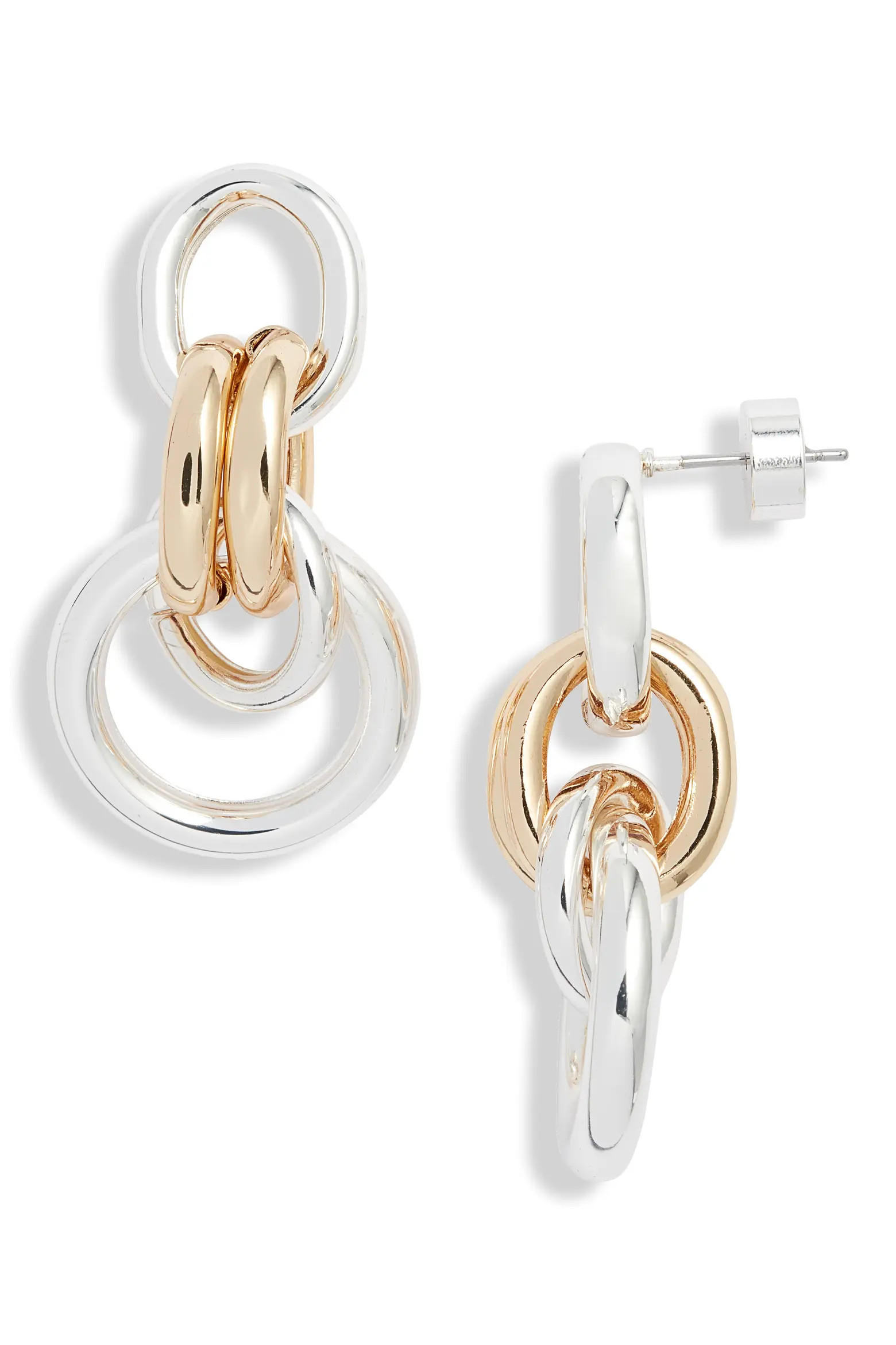 Double Circle Front Hoop Earrings (Women) | Nordstrom | Nordstrom