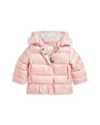 Girls' Metallic Down Hooded Peplum Jacket - Baby | Bloomingdale's (US)